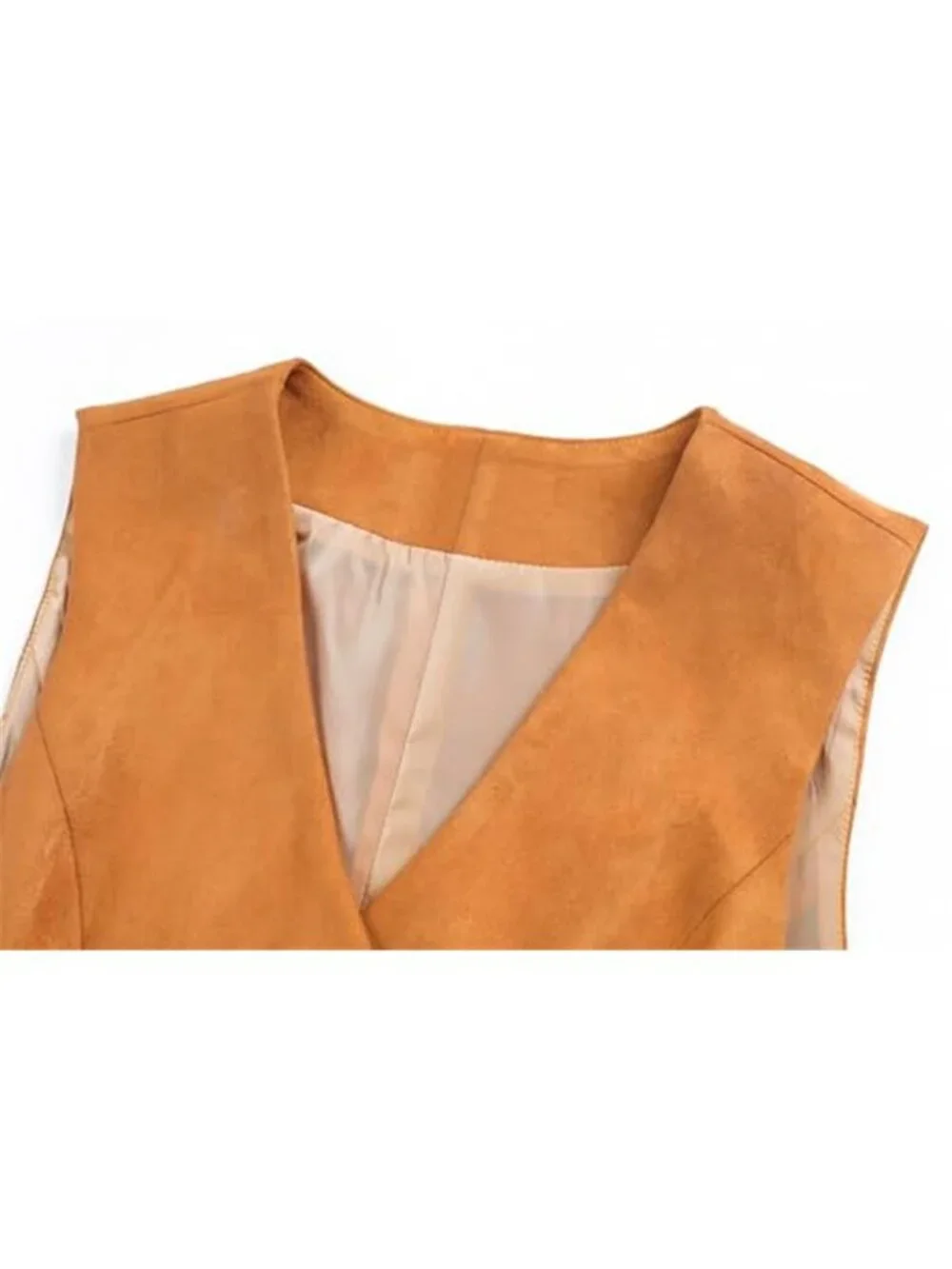 Women's Fully Lined 4 Button Dressy Suit Vest Waistcoat